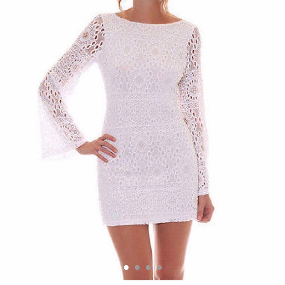 nightcap white lace dress 👌🏻